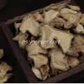 Jengibre amarillo pequeño en rodajas de jengibre viejo